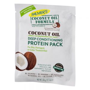 Palmer's Coconut Oil Formula Deep Conditioning Protein Pack is a moisture-intensive treatment that helps strengthen and repair weak, fragile or damaged hair. Contains ethically and sustainably sourced Coconut Oil and Tahitian Monoï. Coconut Oil – deeply moisturises and protects. Monoï Oil – hydrates and soothes