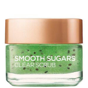 L'Oreal Paris Smooth Sugar Clear Kiwi Face And Lip Scrub 50ml