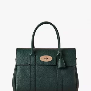 Mulberry-Green-Heavy Grain Leather bag