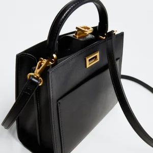Black Double Strap Handbag