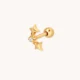 Gold Cosmic Star Curved Barbell