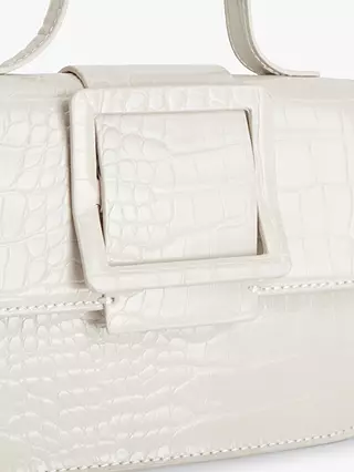White Top-Handle Crossbody Bag