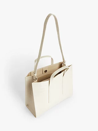 White Croc Style Grab Bag