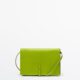 Green Leather Crossbody Mobile Bag