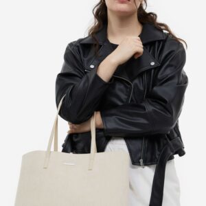 White Large Shopper Bag