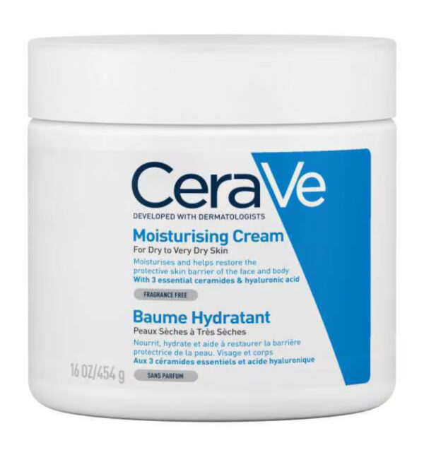 CeraVe Moisturising Cream Pot with Hyaluronic Acid & Ceramides 454g