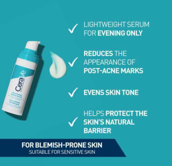 CeraVe Resurfacing Retinol Serum with Ceramides & Niacinamide for Blemish -Prone Skin 30ml