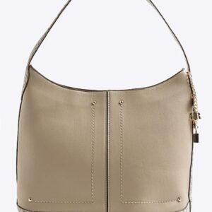 Beige Charm Shoulder Bag