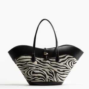 Zebra Slouch Shopper Bag